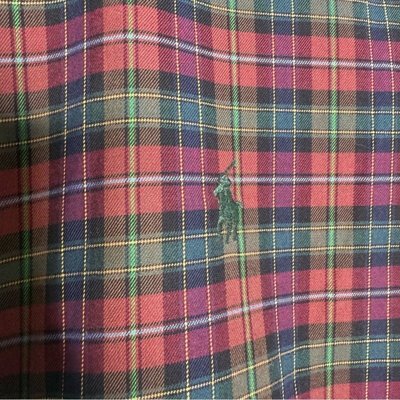 Ralph Lauren Plaid Long Sleeve Button Down Shirt Mens Size Medium - Picture 6 of 7